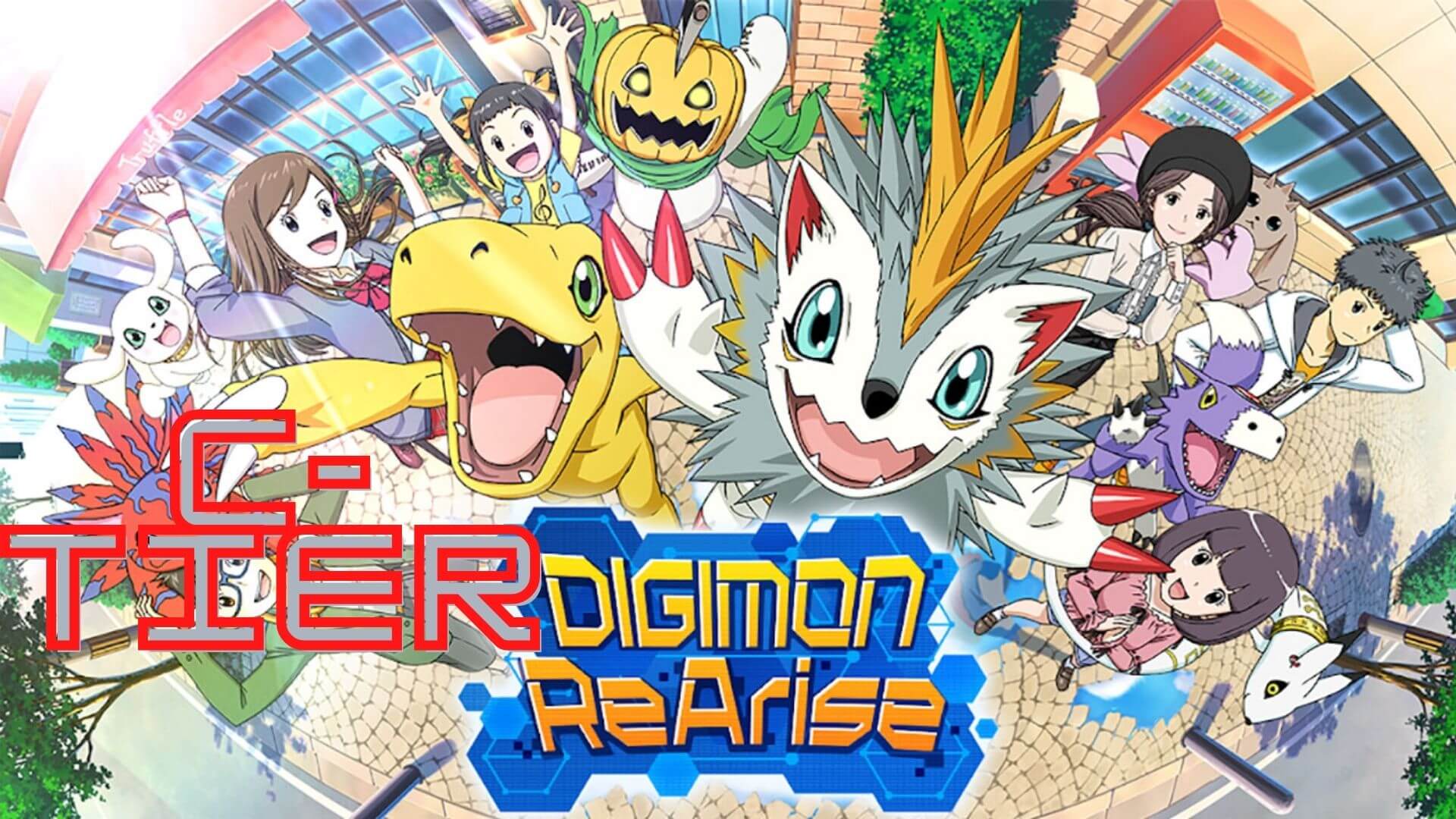 Average characters ranked in Digimon rearise