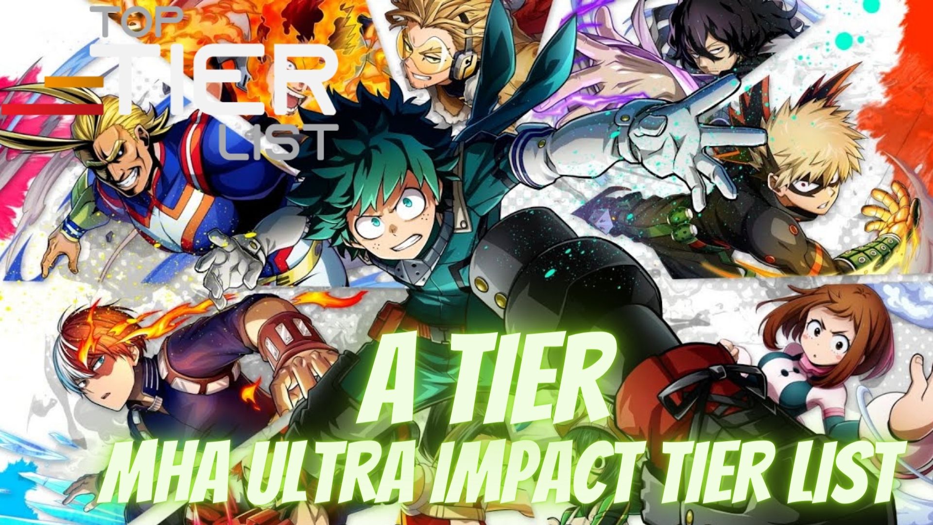 Good characters of MHA Ultra impact tier list