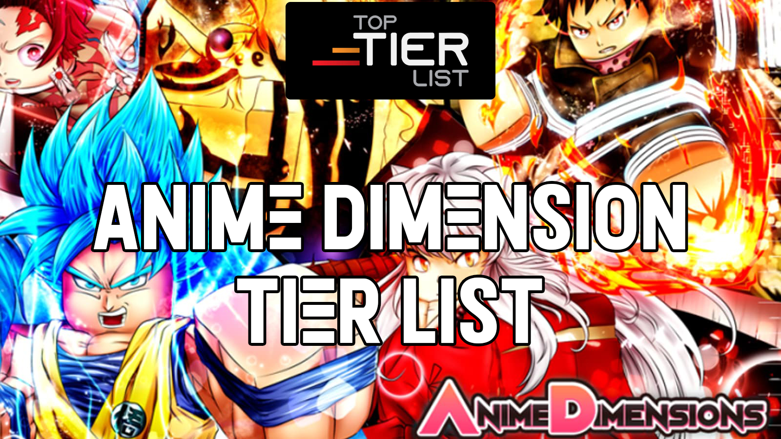 UPDATED] The ULTIMATE HALLOWEEN Anime Dimensions Tier List