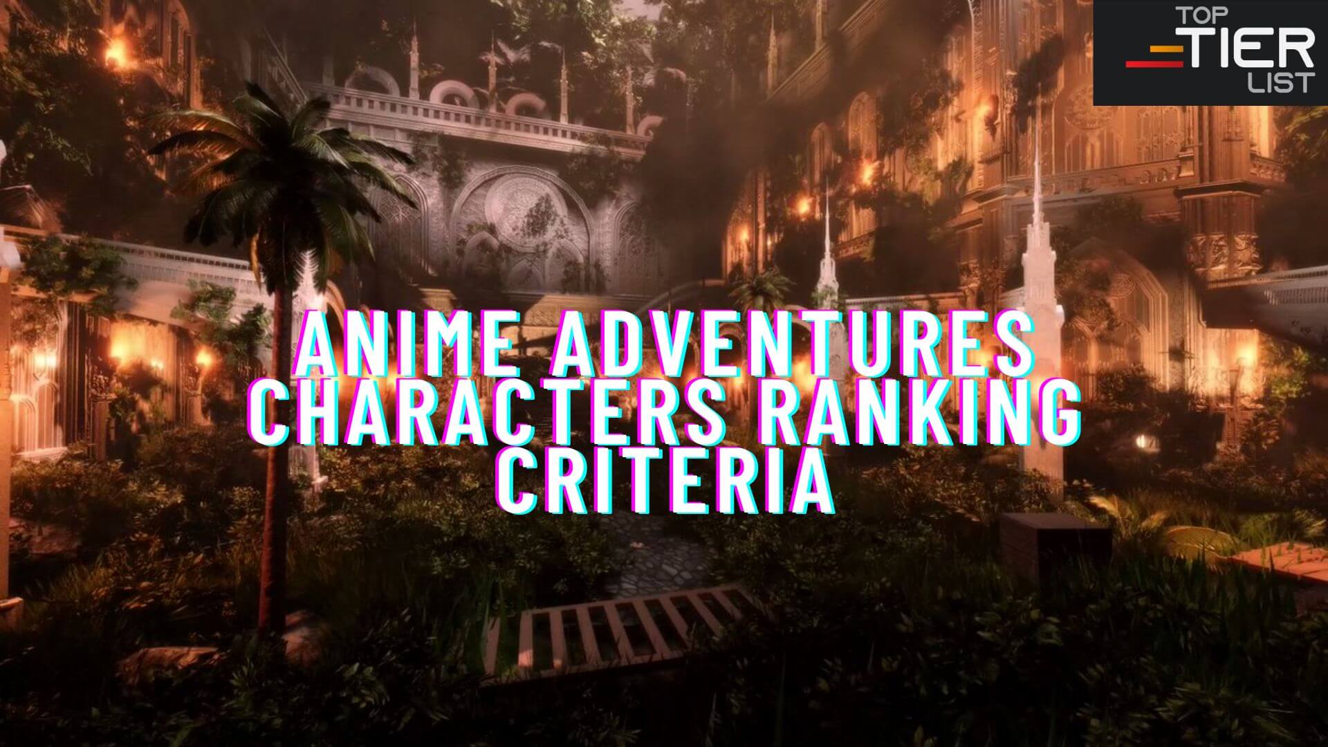 anime adventures tier list