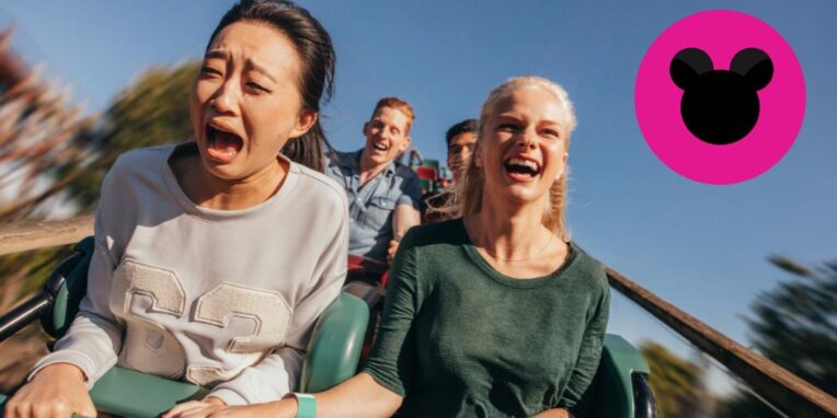 Fast roller coaster at Disney World